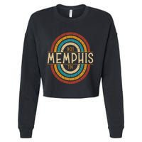 Retro Memphis Area Code 901 Residents State Tennessee Cropped Pullover Crew