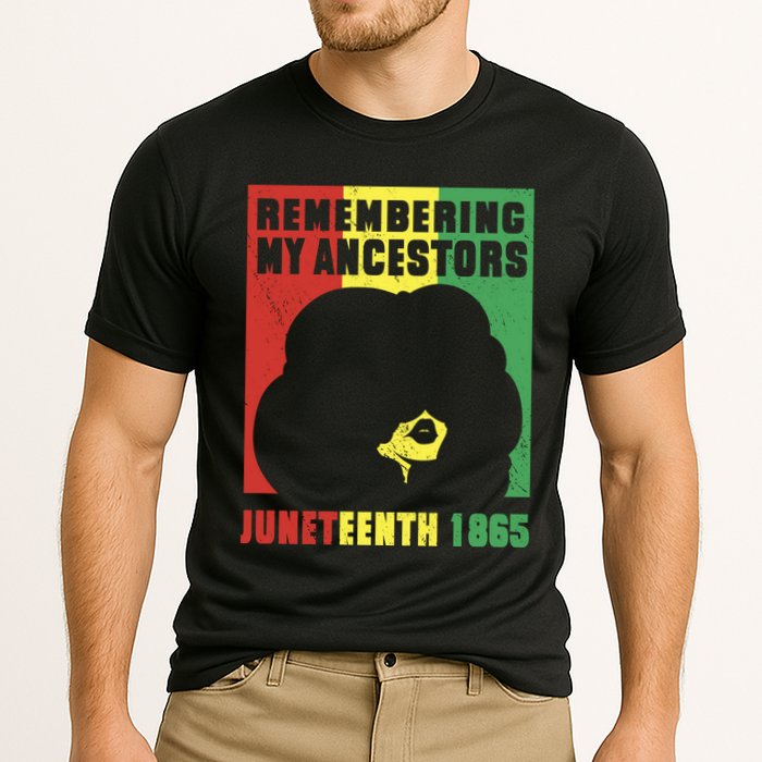 Remembering My Ancestors Juneteenth Black Freedom 1865 Cooling Performance Crew T-Shirt