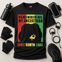 Remembering My Ancestors Juneteenth Black Freedom 1865 Cooling Performance Crew T-Shirt