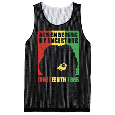 Remembering My Ancestors Juneteenth Black Freedom 1865 Mesh Reversible Basketball Jersey Tank