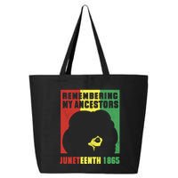 Remembering My Ancestors Juneteenth Black Freedom 1865 25L Jumbo Tote