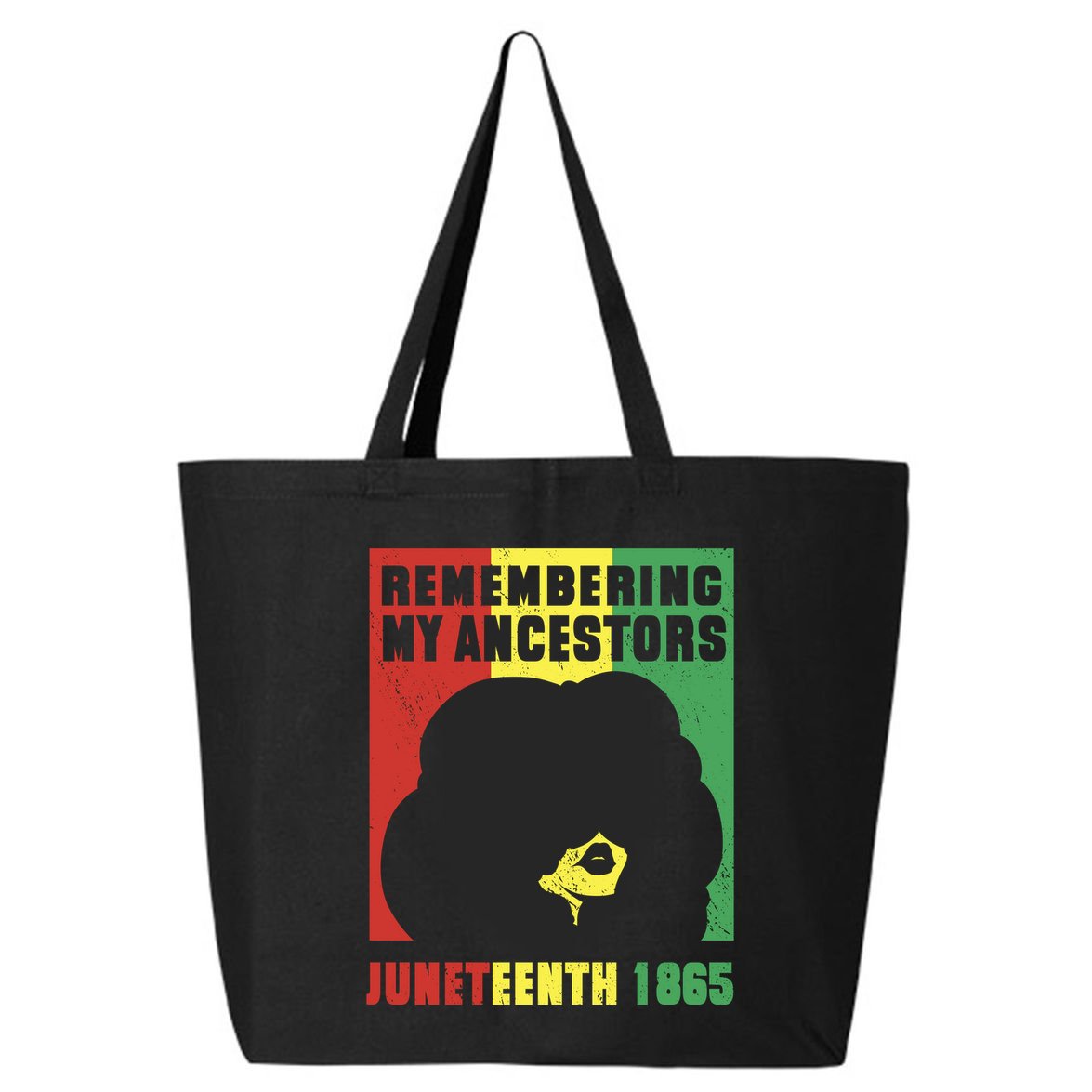 Remembering My Ancestors Juneteenth Black Freedom 1865 25L Jumbo Tote