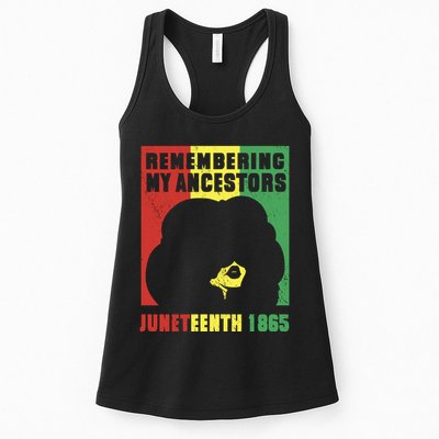 Remembering My Ancestors Juneteenth Black Freedom 1865 Womens Tank Top
