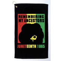 Remembering My Ancestors Juneteenth Black Freedom 1865 Golf Towel