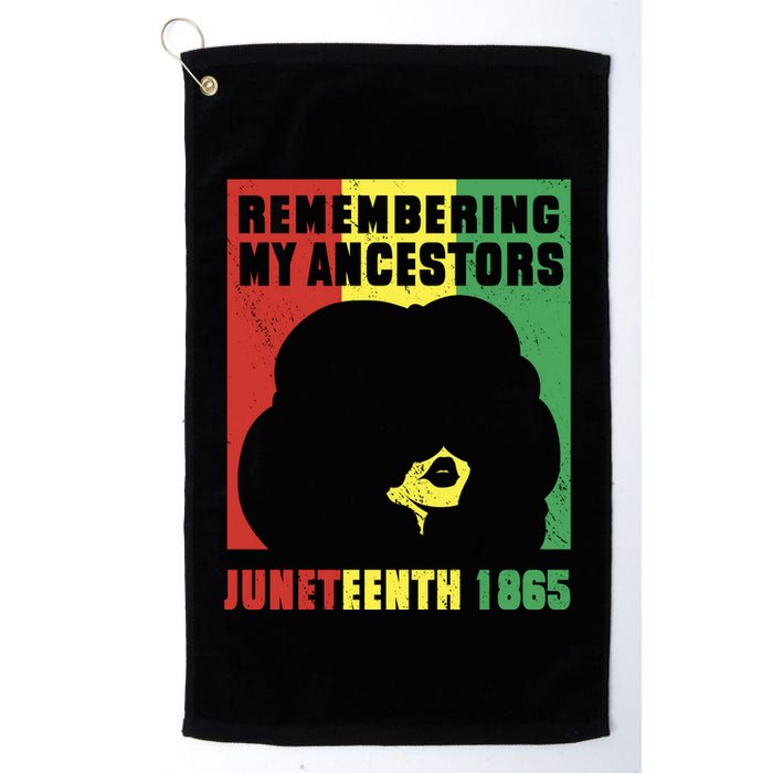 Remembering My Ancestors Juneteenth Black Freedom 1865 Golf Towel