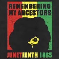 Remembering My Ancestors Juneteenth Black Freedom 1865 Golf Towel