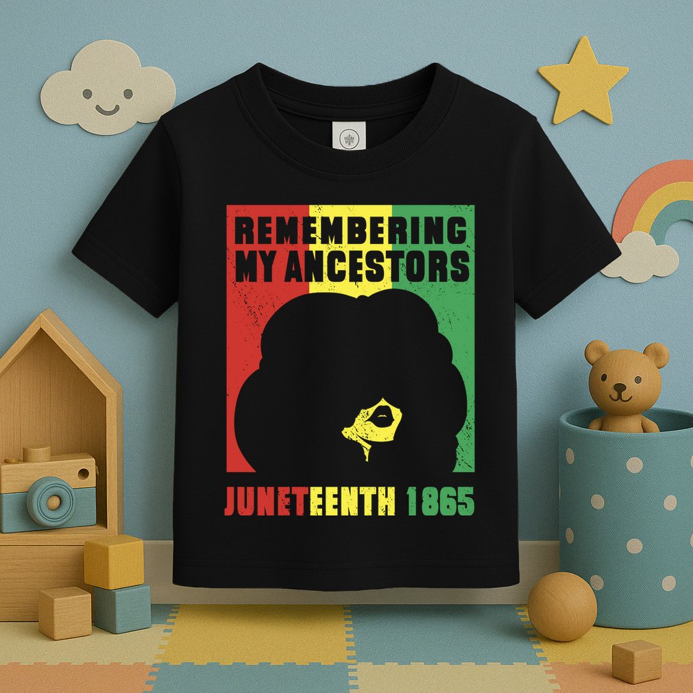 Remembering My Ancestors Juneteenth Black Freedom 1865 Toddler T-Shirt