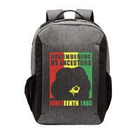 Remembering My Ancestors Juneteenth Black Freedom 1865 Vector Backpack