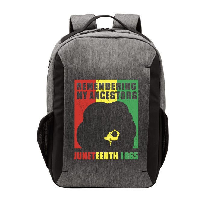 Remembering My Ancestors Juneteenth Black Freedom 1865 Vector Backpack
