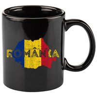 Roian Map And Flag Souvenir Gift Distressed Roia Meaningful Gift 11oz C Handle Ceramic Mug