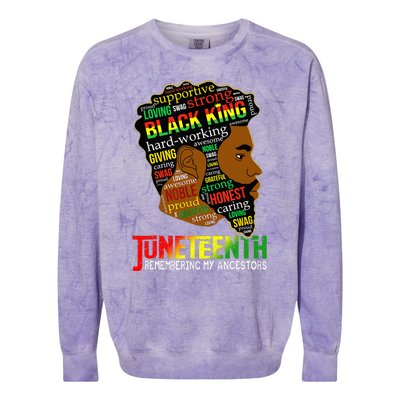 Remembering My Ancestors Juneteenth Colorblast Crewneck Sweatshirt