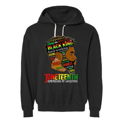 Remembering My Ancestors Juneteenth Garment-Dyed Fleece Hoodie