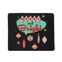 Retro Merry And Bright Mid Century Modern Christmas Orna Mousepad