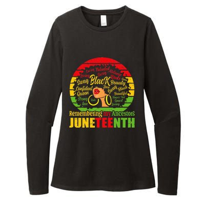 Remembering My Ancestors Juneteenth Womens CVC Long Sleeve Shirt