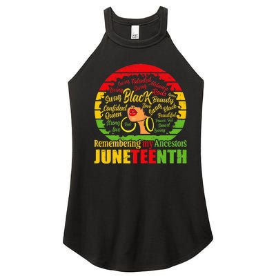 Remembering My Ancestors Juneteenth Women’s Perfect Tri Rocker Tank