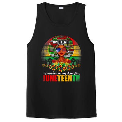 Remembering My Ancestors Juneteenth Celebrate Black Women PosiCharge Competitor Tank