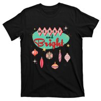 Retro Merry and Bright MidCentury Modern Christmas Ornament  T-Shirt