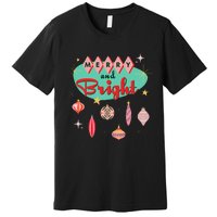 Retro Merry and Bright MidCentury Modern Christmas Ornament  Premium T-Shirt