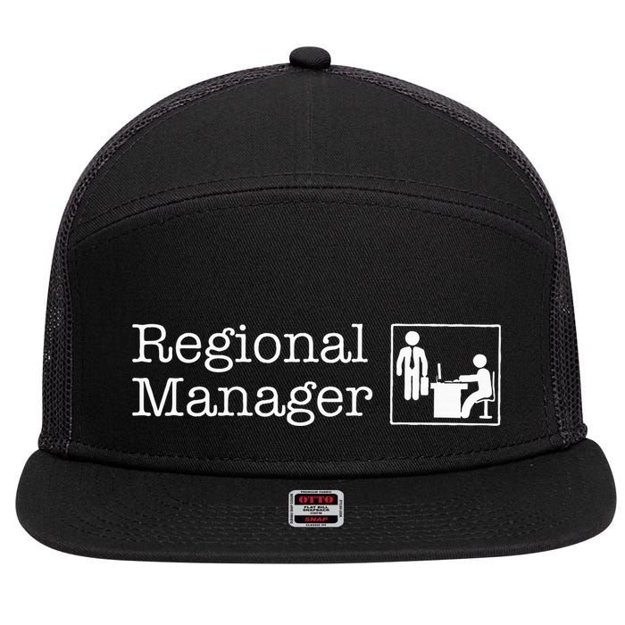 Regional Manager Assistant To The Regional Manager Matching 7 Panel Mesh Trucker Snapback Hat
