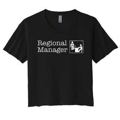 Regional Manager Assistant To The Regional Manager Matching Women's Crop Top Tee