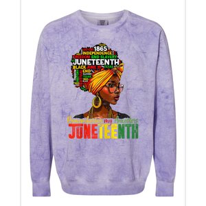 Remembering My Ancestors Juneteenth Colorblast Crewneck Sweatshirt