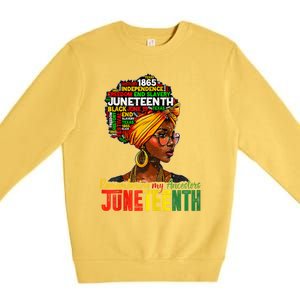 Remembering My Ancestors Juneteenth Premium Crewneck Sweatshirt