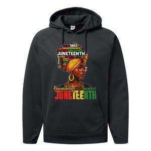 Remembering My Ancestors Juneteenth Performance Fleece Hoodie