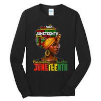 Remembering My Ancestors Juneteenth Tall Long Sleeve T-Shirt