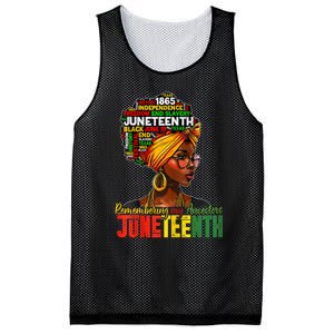 Remembering My Ancestors Juneteenth Mesh Reversible Basketball Jersey Tank