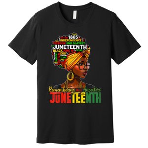 Remembering My Ancestors Juneteenth Premium T-Shirt