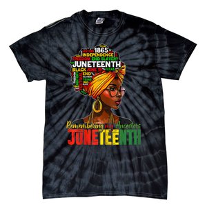 Remembering My Ancestors Juneteenth Tie-Dye T-Shirt