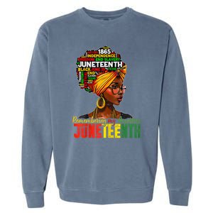 Remembering My Ancestors Juneteenth Garment-Dyed Sweatshirt