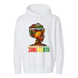 Remembering My Ancestors Juneteenth Garment-Dyed Fleece Hoodie