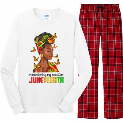 Remembering My Ancestors Juneteenth Celebrate Black Women Long Sleeve Pajama Set