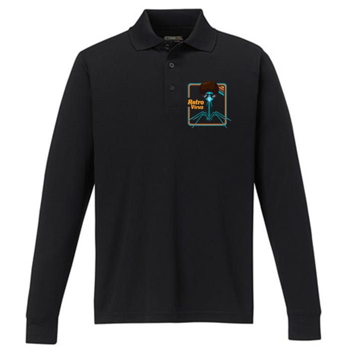 Retrovirus Microbiologist Bacteria Biology Teacher Biologist Performance Long Sleeve Polo