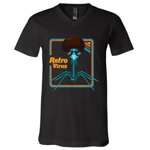 Retrovirus Microbiologist Bacteria Biology Teacher Biologist V-Neck T-Shirt