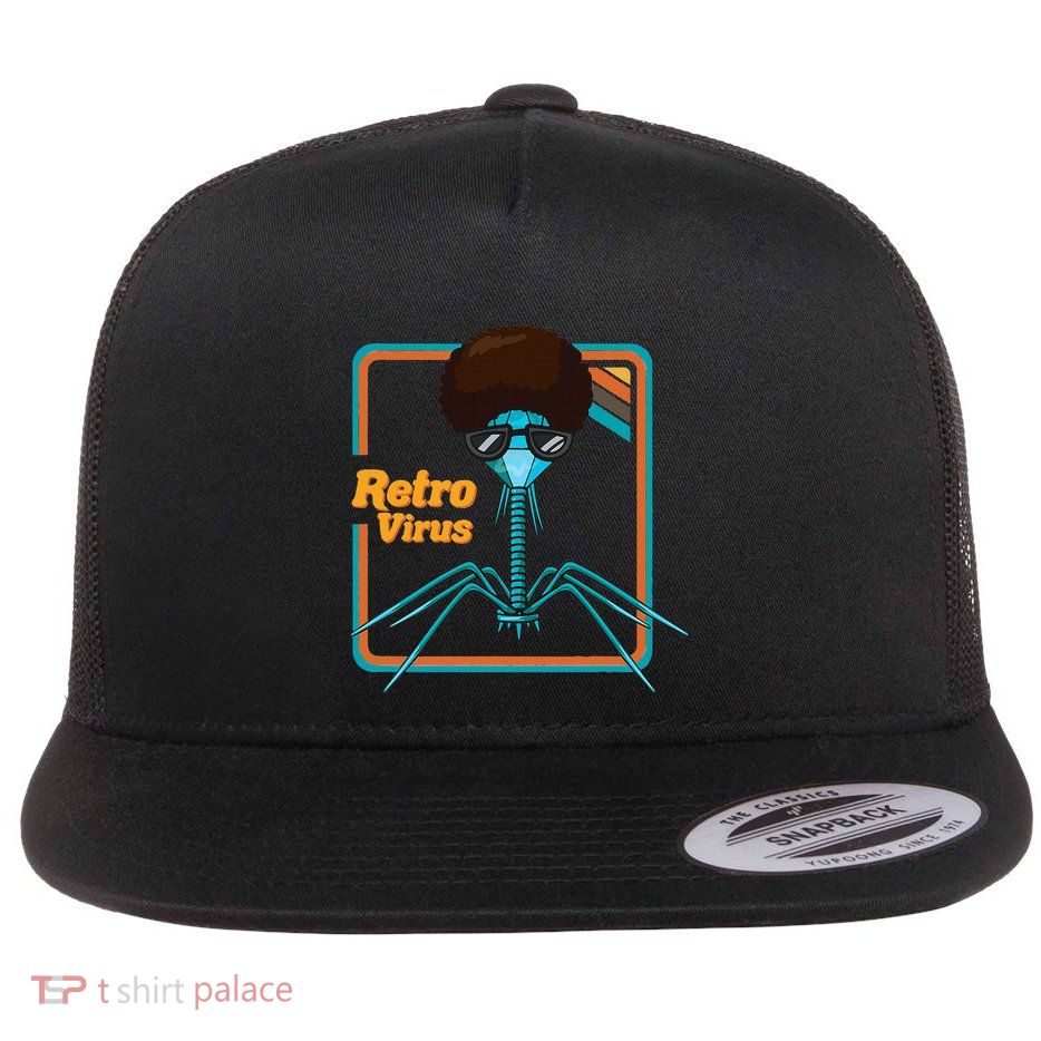 Retrovirus Microbiologist Bacteria Biology Teacher Biologist Flat Bill Trucker Hat