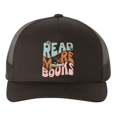 Read More Books Book Lover Bookworm Yupoong Adult 5-Panel Trucker Hat