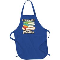 Read More Books Case National Read A Book Day Gift Full-Length Apron With Pockets