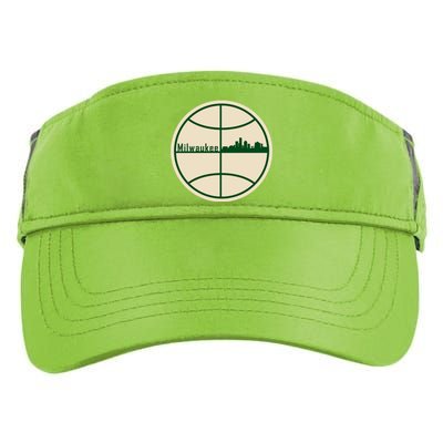 Retro Milwaukee Basketball Home Game Baskeball Fan Adult Drive Performance Visor