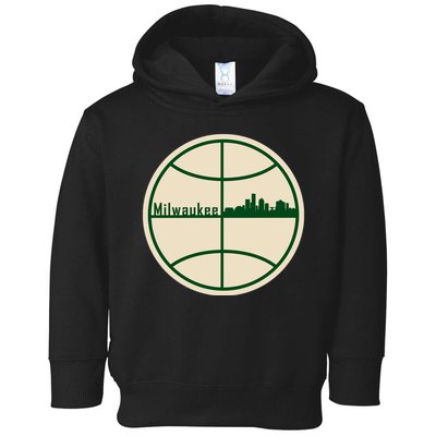 Retro Milwaukee Basketball Home Game Baskeball Fan Toddler Hoodie