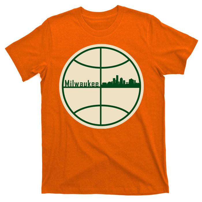 Retro Milwaukee Basketball Home Game Baskeball Fan T-Shirt