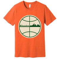 Retro Milwaukee Basketball Home Game Baskeball Fan Premium T-Shirt