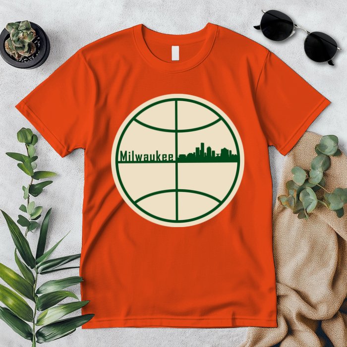 Retro Milwaukee Basketball Home Game Baskeball Fan Premium T-Shirt