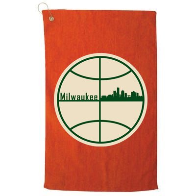 Retro Milwaukee Basketball Home Game Baskeball Fan Golf Towel