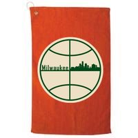 Retro Milwaukee Basketball Home Game Baskeball Fan Golf Towel