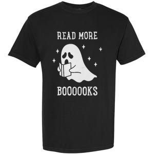 Read More Boooooks Cute Ghost Read More Boooooks Halloween Garment-Dyed Heavyweight T-Shirt