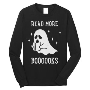 Read More Boooooks Cute Ghost Read More Boooooks Halloween Long Sleeve Shirt