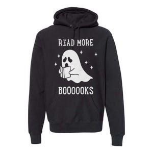 Read More Boooooks Cute Ghost Read More Boooooks Halloween Premium Hoodie