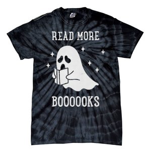 Read More Boooooks Cute Ghost Read More Boooooks Halloween Tie-Dye T-Shirt